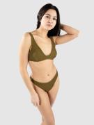 Rip Curl Sunshine Crop Bikini Top dark olive