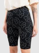 Urban Classics High Waist Aop Tech Cycle Shorts blackflower