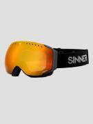 Sinner Emerald Matte Black Goggle dbl full orng mirror vent