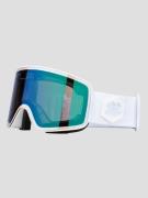 Out Of Electra 2 White Goggle irid green