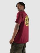 Santa Cruz X Thrasher Flame Dot T-Shirt burgundy