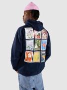 Monet Skateboards Floral Stamps Hoodie deep navy