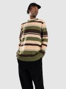 Anerkjendt Aksune Jac Stripe Lambswool Knit Pullover forest night