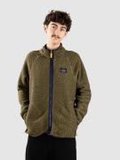 Passenger Tripper Full Zip Recycled Sherpa Fleecejacka khaki