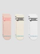 Stance Basic Quarter 3 Pack Socks pink