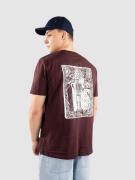 The Bakery Relax Now T-Shirt red brown