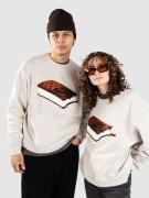 Nike SB Skate Fleece Crew Tröja light bone/white