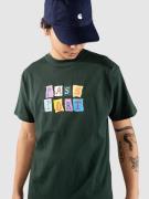 Pass Port Patchwork T-Shirt forest green
