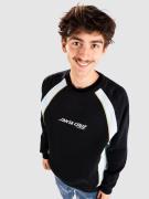 Santa Cruz Strip Front Racer Crew Tröja fresh blue/black