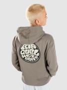 Rip Curl Wettie Passage Icon Hoodie med Dragkedja cactus green