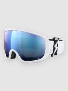 POC Fovea Blixten White Goggle partly sunny blue