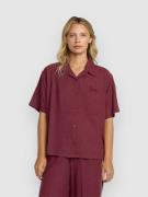 RVCA Syd Stripe Skjorta wine