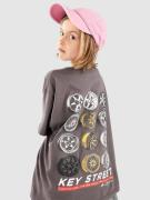 Key Street Wheels Kids T-Shirt charcoal