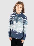 Columbia Helvetia II Printed Snap Kids Half-Zip Fleecetröja crushed bl...