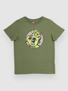 Santa Cruz Hand Dot Front Kids T-Shirt dark moss
