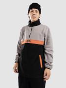 Blue Tomato 1/4 Placket Half-Zip Fleecetröja ultimate gray/orange/blac