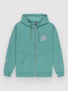 Quiksilver Graphic Hoodie med Dragkedja deep sea
