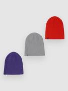 Burton Recycled DND 3 Pack Mössa prmvlt/fstred/graycl