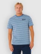 Rip Curl Pacific Rinse Stripe T-Shirt faded denim