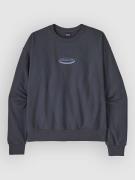 Patagonia 95 Oval Logo Daily Crew Tröja smolder blue