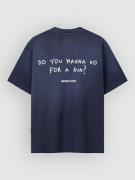 Another Cotton Lab Wanna Go Washed T-Shirt blue