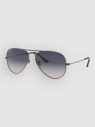 Ray-Ban Aviator Large Metal Gunmetal Solglasögon blue gradient grey po...