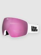 Horsefeathers Scout White Goggle mirror pink