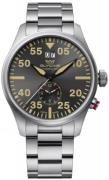 Glycine Herrklocka GL0364 Airpilot Dual Time Svart/Stål Ø44 mm