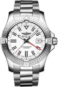 Breitling Herrklocka A32397101A1A1 Avenger Automatic Gmt 43 Vit/Stål