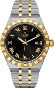 Tudor Damklocka M28303-0003 Royal Svart/18 karat gult guld Ø28 mm