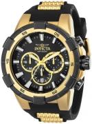 Invicta Herrklocka 25135 Aviator Svart/Gulguldtonat stål Ø51.5 mm