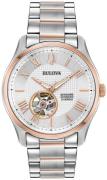 Bulova Herrklocka 98A213 Classic Silverfärgad/Roséguldstonat stål