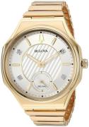 Bulova Damklocka 97P136 Diamond Silverfärgad/Gulguldtonat stål