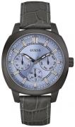 Guess Herrklocka W0660G2 Blå/Läder Ø43 mm