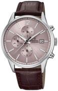 Festina Herrklocka F20284-2 Roséguldstonad/Läder Ø43 mm