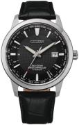 Citizen Herrklocka CB0190-17E Radio Controlled Svart/Läder Ø43 mm