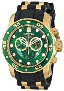 Invicta Herrklocka 6984 Pro Diver Grön/Gulguldtonat stål Ø48.8 mm