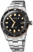 Oris Herrklocka 01 733 7720 4354-07 8 21 18 Diving Svart/Stål Ø42 mm