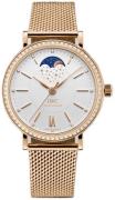 IWC Damklocka IW459010 Portofino Vit/18 karat roséguld Ø37 mm