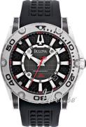 Bulova Herrklocka 96B155 Precisionist Grå/Gummi Ø46 mm