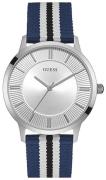 Guess Herrklocka W0795G3 Silverfärgad/Textil Ø43 mm