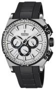 Festina Herrklocka F16970-1 Sport Silverfärgad/Gummi Ø44 mm