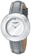 Akribos XXIV Damklocka AK876GY Diamond Silverfärgad/Läder Ø36 mm