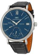 IWC Herrklocka IW510106 Portofino Blå/Läder Ø45 mm