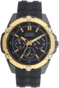 Guess Herrklocka W1302G2 Svart/Gummi Ø47 mm