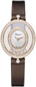 Chopard Damklocka 204292-5301 Happy Diamonds Vit/Satin Ø25.8 mm