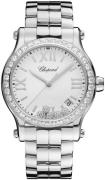 Chopard Damklocka 278582-3004 Happy Sport Vit/Stål Ø36 mm