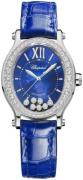 Chopard Damklocka 275362-1001 Happy Sport Blå/Läder Ø29 mm