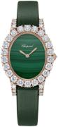 Chopard Damklocka 139384-5011 Diamond Hour Grön/Satin Ø29.4 mm