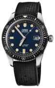 Oris Herrklocka 01 733 7720 4055-07 4 21 18 Diving Blå/Gummi Ø42 mm